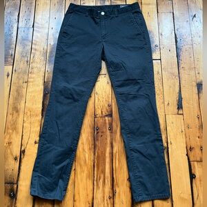 Bonobos Men’s 33x32 Tailored Chino Pants Black Business Casual Comfort Stretch